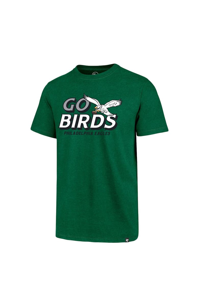 '47 Men's '47 Kelly Green Philadelphia Eagles Throwback Club T-Shirt, Alternate, color,