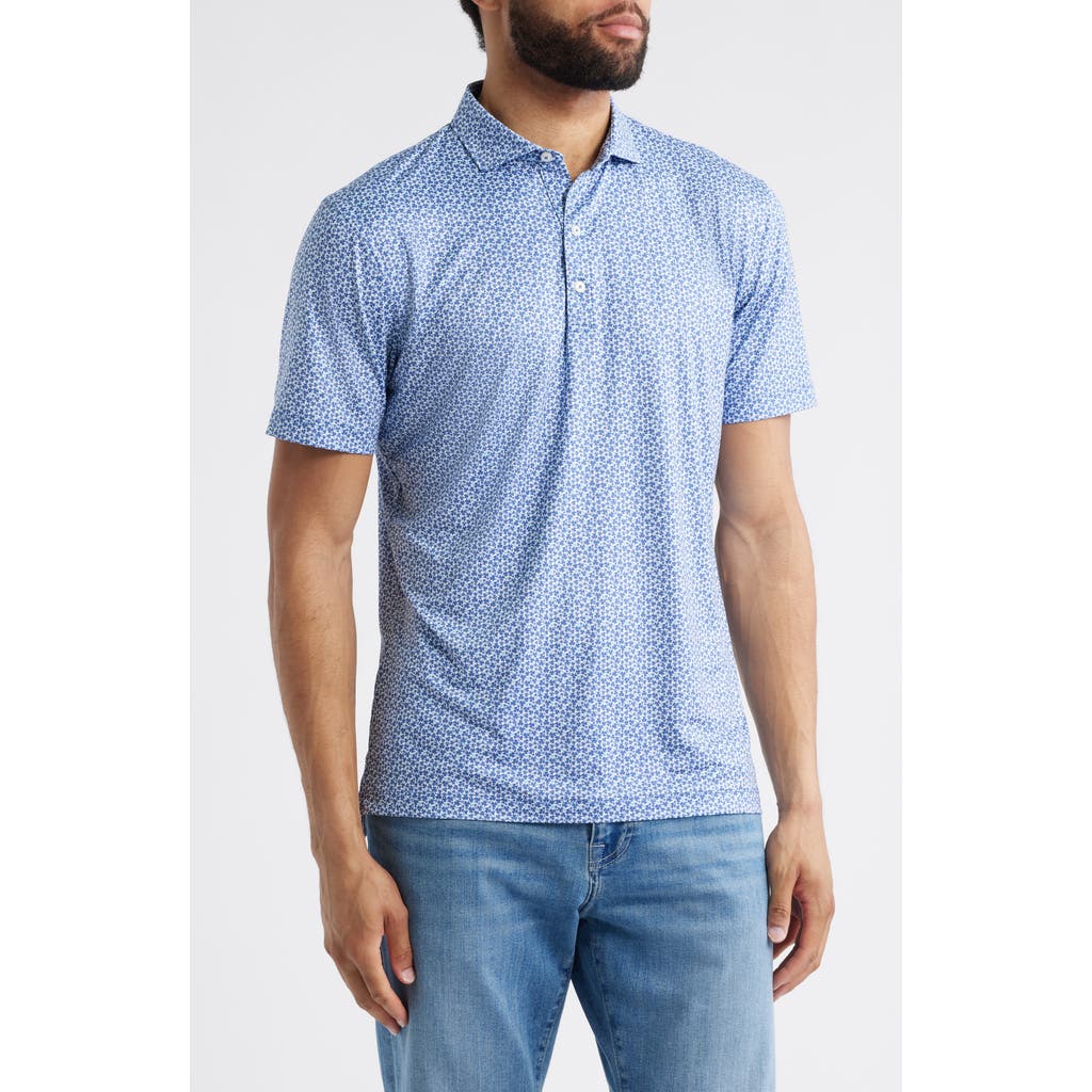 Johnnie-o Four Leaf Clover Print Featherweight Performance Polo