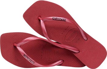 Slim Square Logo Flip Flop
