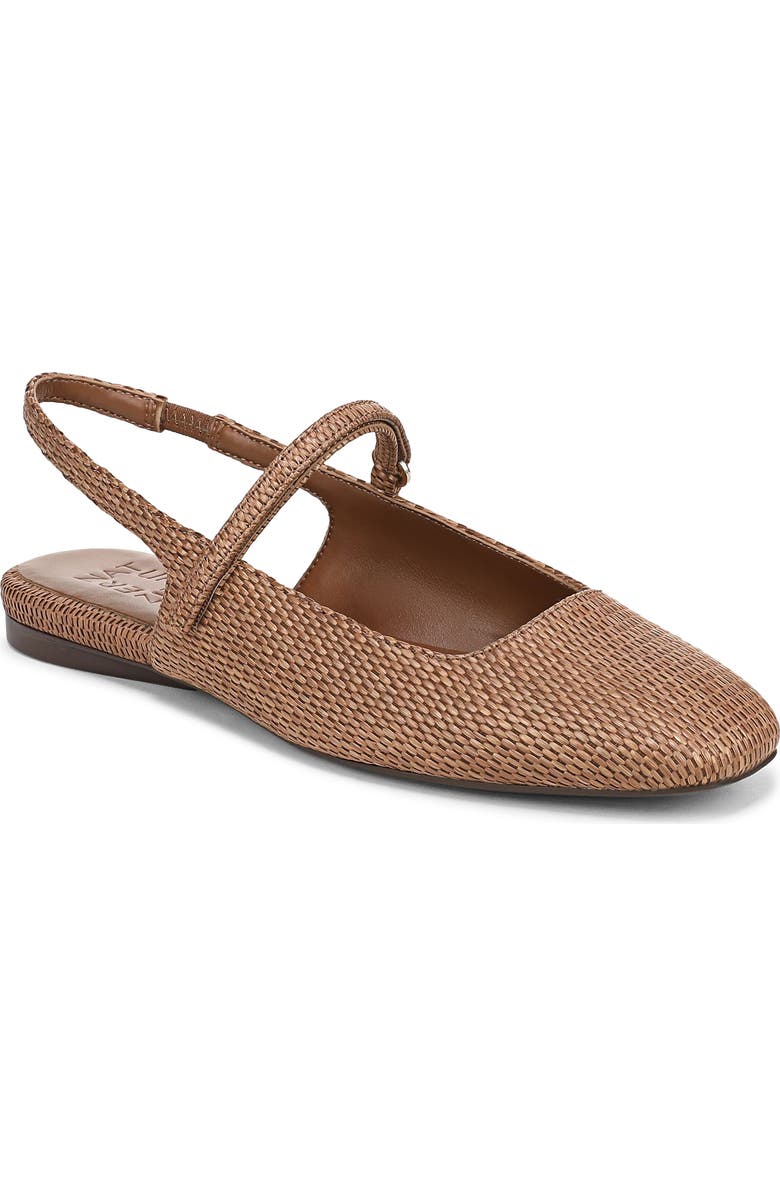 Naturalizer Connie Slingback Flat, Main, color, Walnut Wake