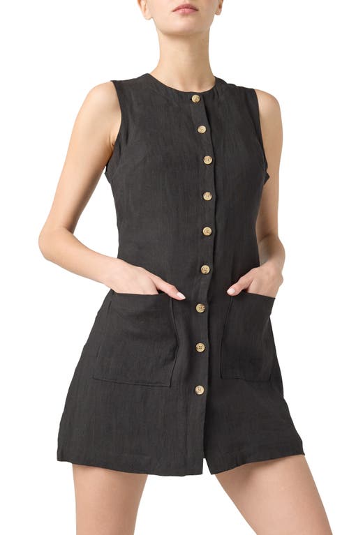 Blanknyc A-line Linen Minidress In City Nights