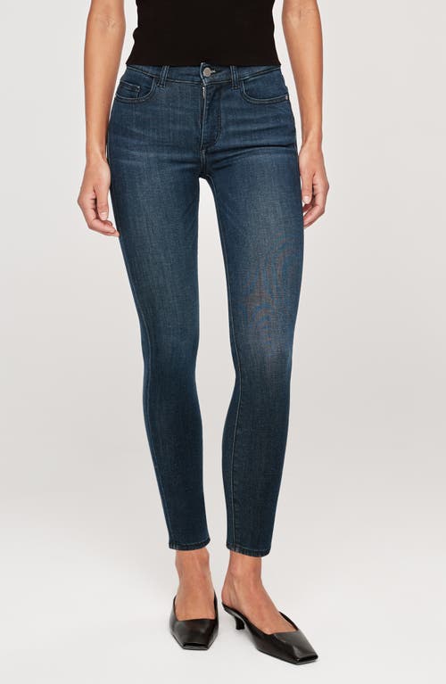 DL1961 Farrow Instasculpt High Waist Ankle Skinny Jeans in Dark Indigo 