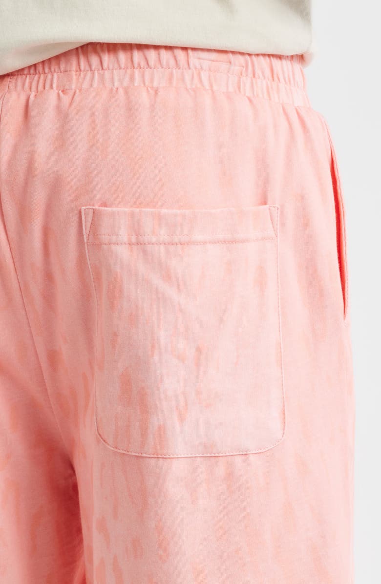 SANTO STUDIO Preda Cotton Pull-On Shorts, Alternate, color, Salmon