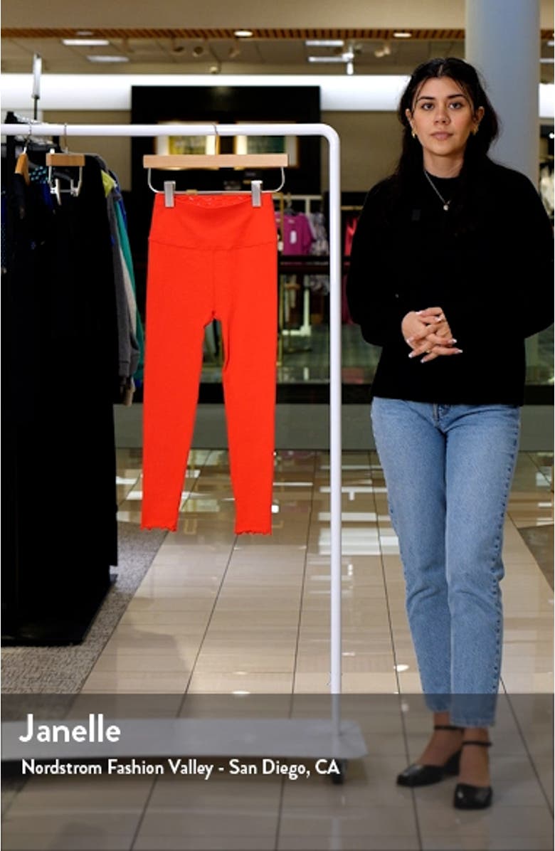 Love Sculpt Crop Lettuce Edge Rib Leggings, sales video thumbnail