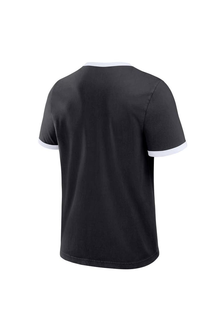 Men's Darius Rucker Collection by Fanatics  Black Pittsburgh Pirates Washed Ringer T-Shirt, Alternate, color, Black