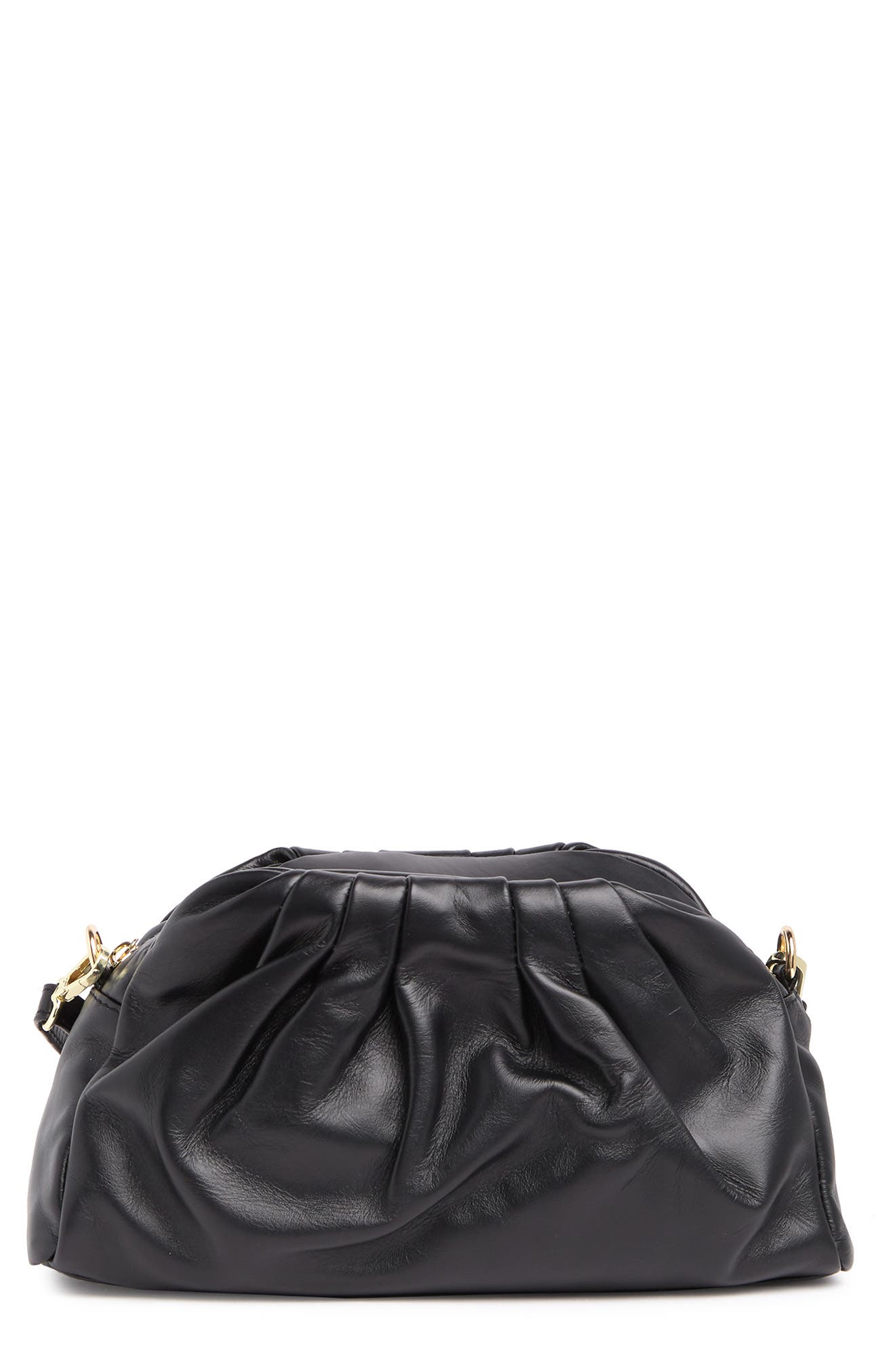 MARKESE Leather Pouch Crossbody, Main, color, 