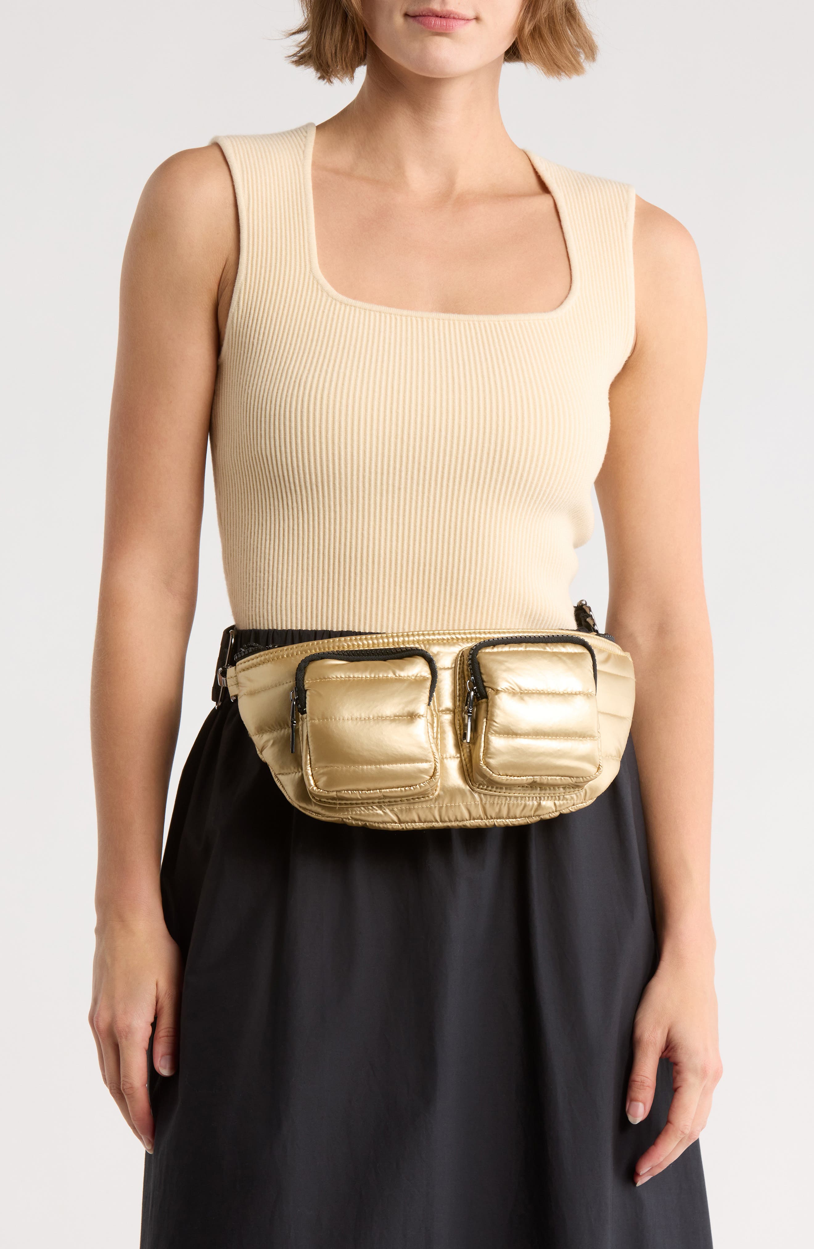Double Down Crossbody Bag, Alternate, color, PEARL MINERAL GOLD