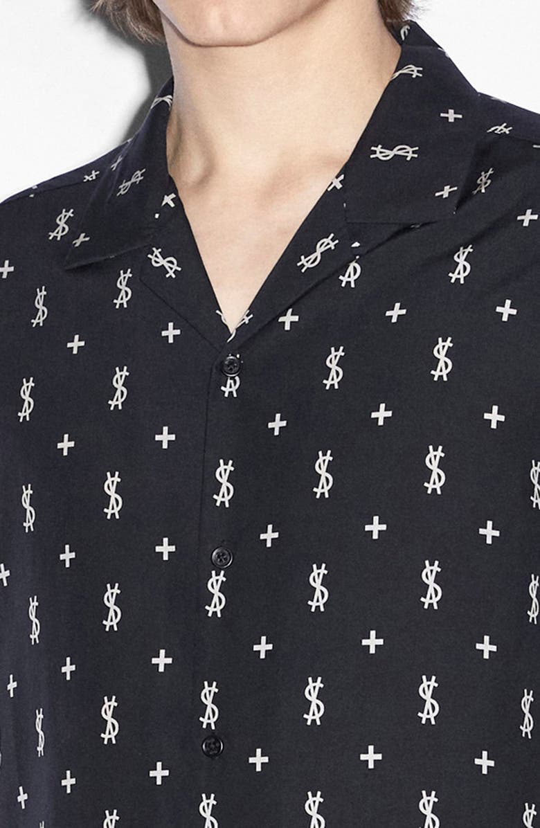 Ksubi All Star Resort Camp Shirt, Alternate, color, Black