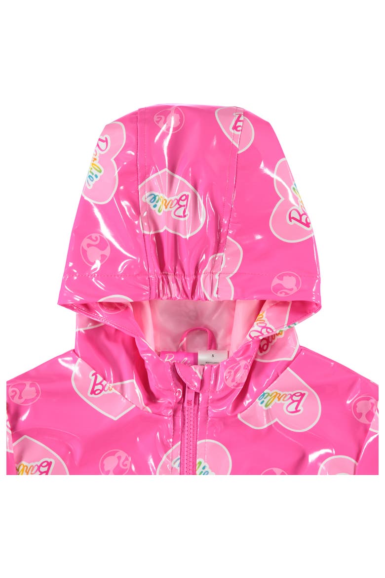 Hooded Rain Jacket, Alternate, color, Pink Hearts