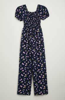 Nordstrom Kids' Floral Square Neck Jumpsuit