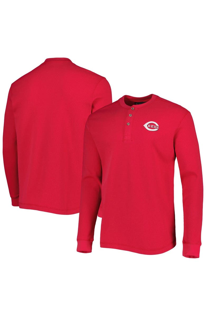 DUNBROOKE Men's Dunbrooke Cincinnati Reds Red Maverick Long Sleeve T-Shirt, Main, color, Red