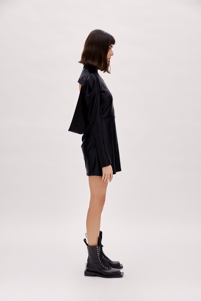 Cotton Sin Dress, Alternate, color, BLACK