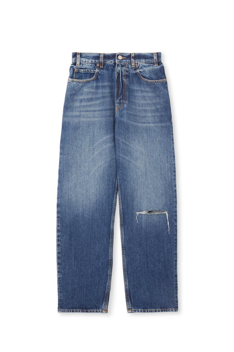 Juliettec Five-Pocket Denim Pants, Main, color, BLUE