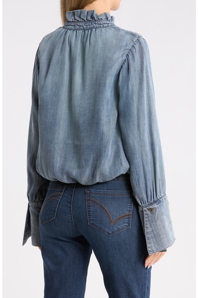 Ruffle Bubble Top, Alternate, color, LIGHT BLUE