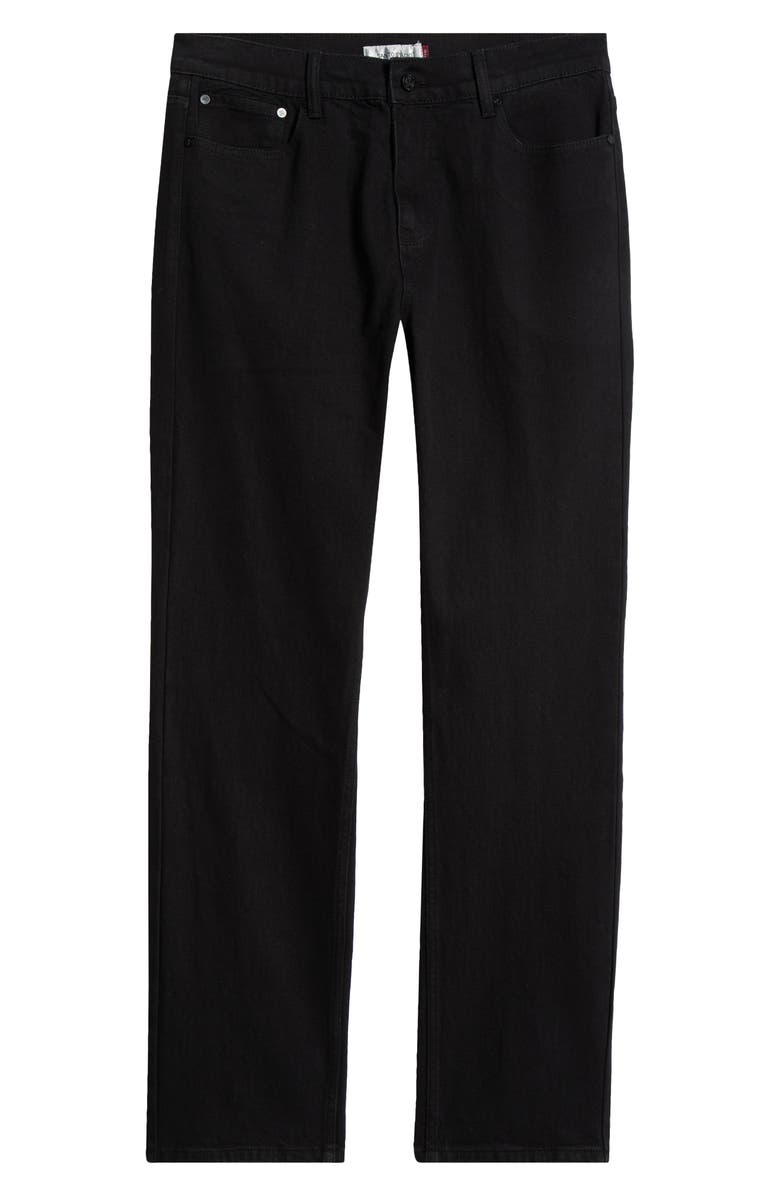 SANTO STUDIO Roma Regular Straight Leg Jeans, Alternate, color, Black