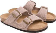 Celtic & Co. Felt Double Buckle Slide Sandal