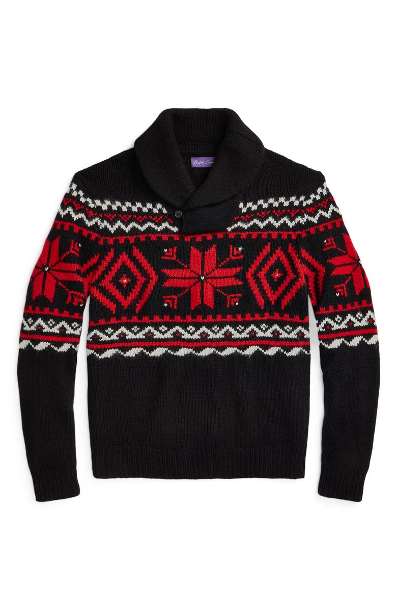 Ralph Lauren Purple Label Men's Shawl Collar Cashmere Sweater, Alternate, color, 