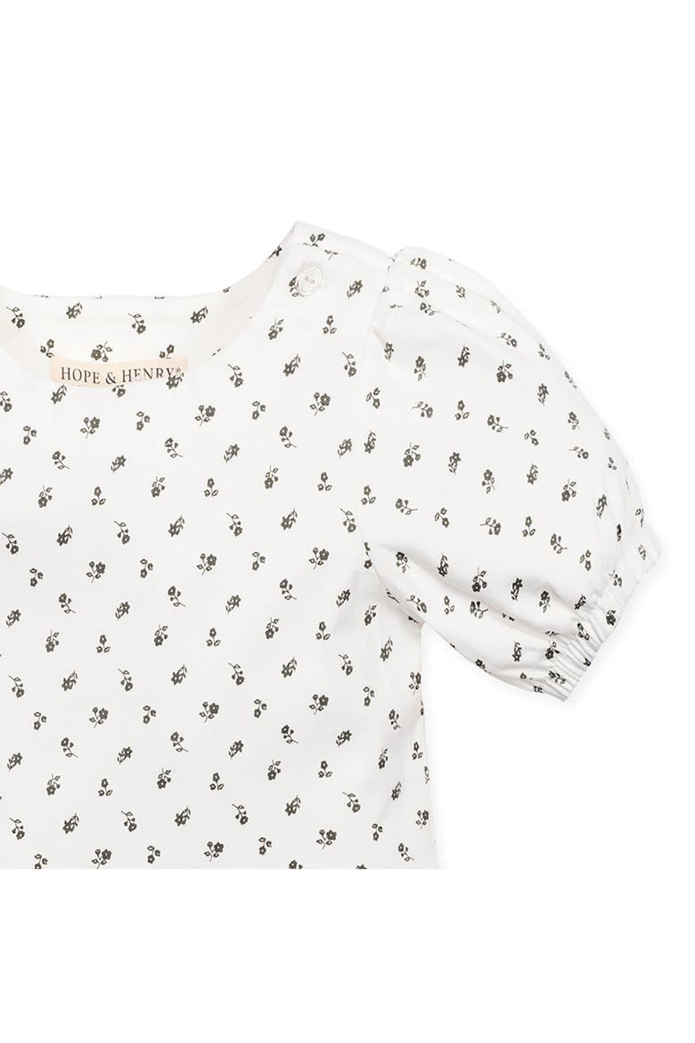 Baby Girls' Organic Knit Peplum Top, Infant, Alternate, color, Provence Ditsy Floral