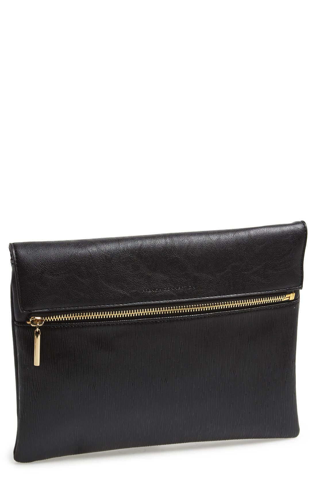 'Celestial' Clutch, Main, color, BLACK