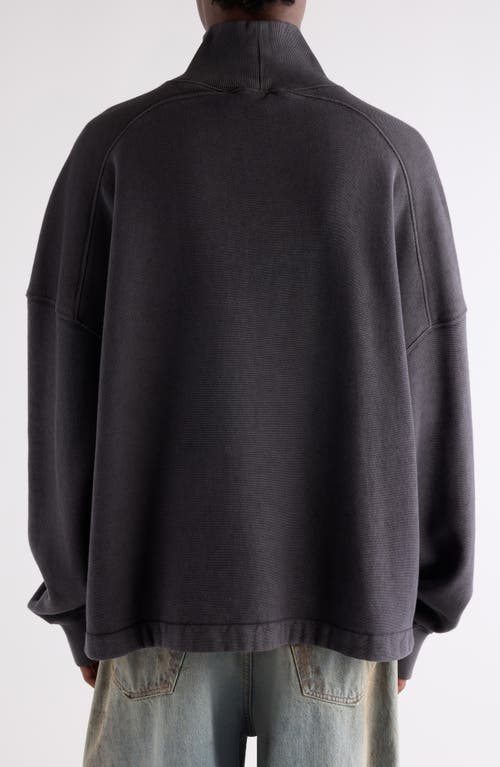 Acne Studios Fester U Duo Logogram Organic Cotton Sweatshirt In Gray
