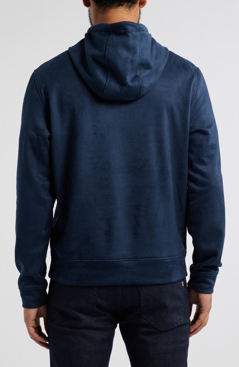Robert Barakett Sidewinder Faux Suede Hoodie, Alternate, color, Navy