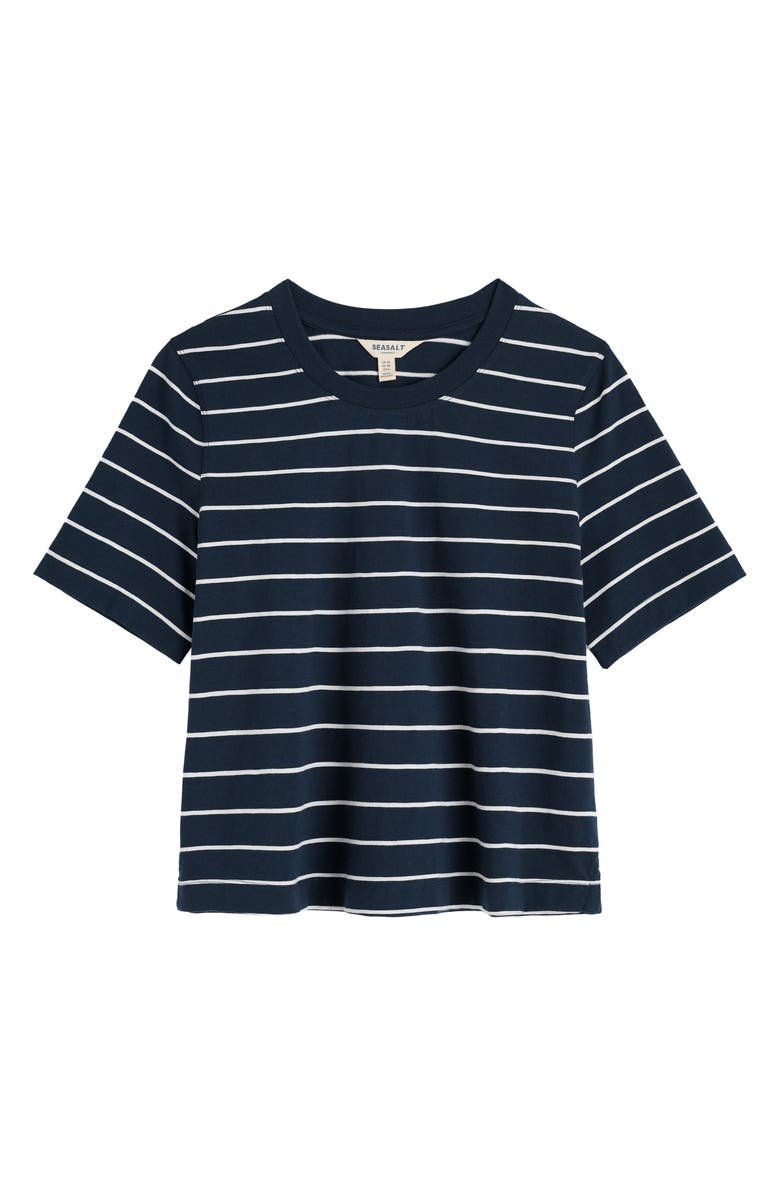 Seasalt Cornwall Copseland Stripe Organic Cotton T-Shirt, Alternate, color, Chyandour Maritime