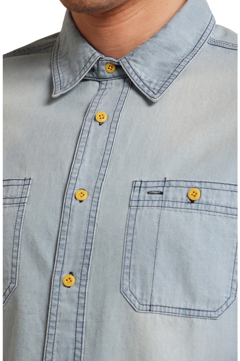 Men's Denim Shirt, Alternate, color, Light Indigo
