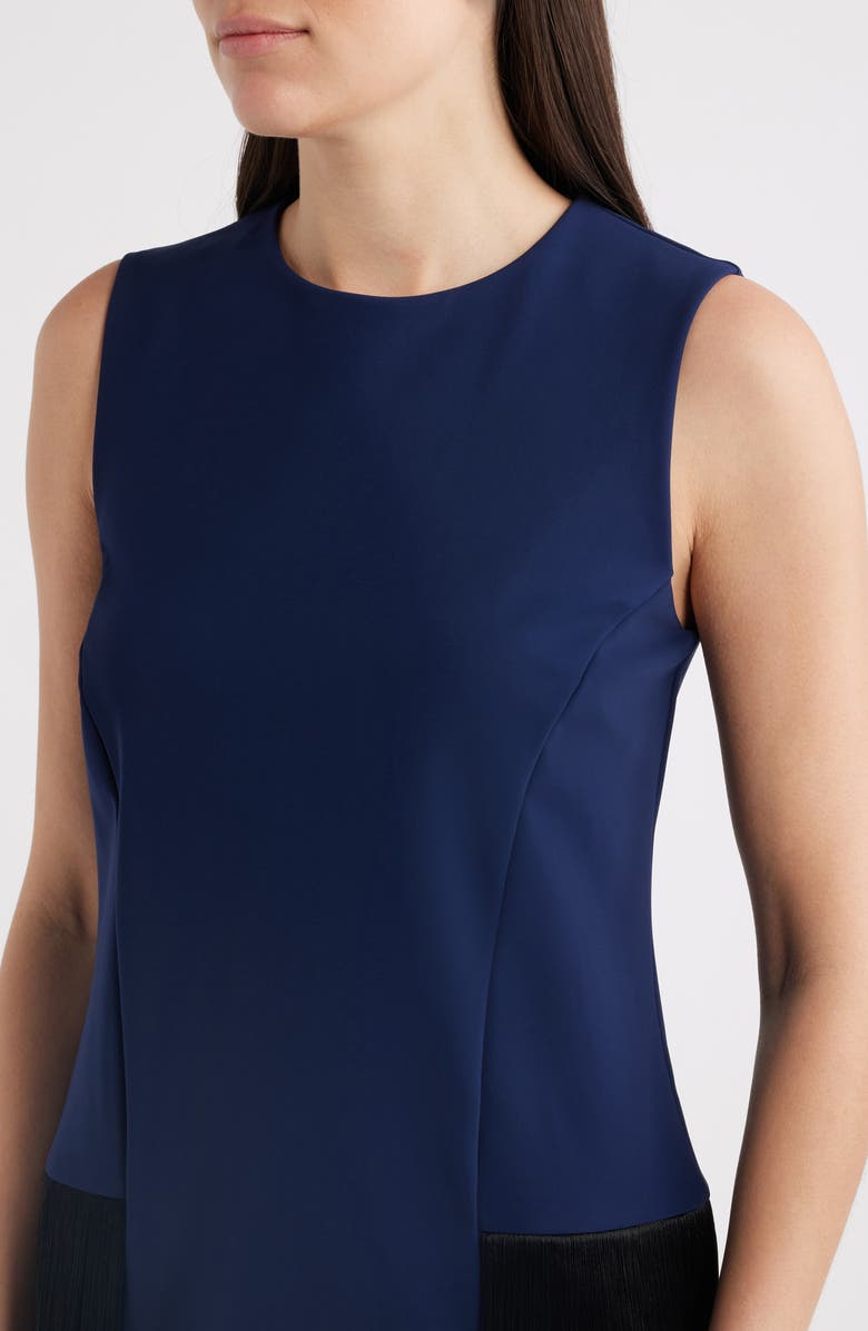 Chiara Boni La Petite Robe Salix Long Fringe Cocktail Dress, Alternate, color, Navy/Black