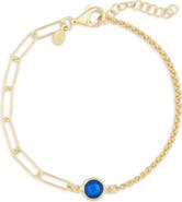MESHMERISE Crystal Station Mix Chain Bracelet