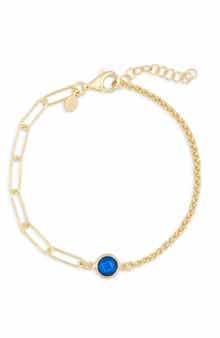 MESHMERISE Crystal Station Mix Chain Bracelet