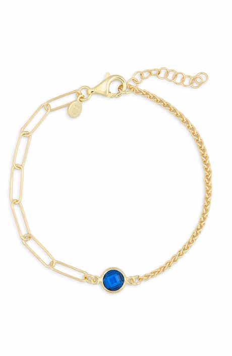 MESHMERISE Crystal Station Mix Chain Bracelet