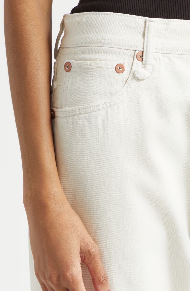 R13 X-BF Crossover Wide Leg Jeans, Alternate, color, Holden White Selvedge