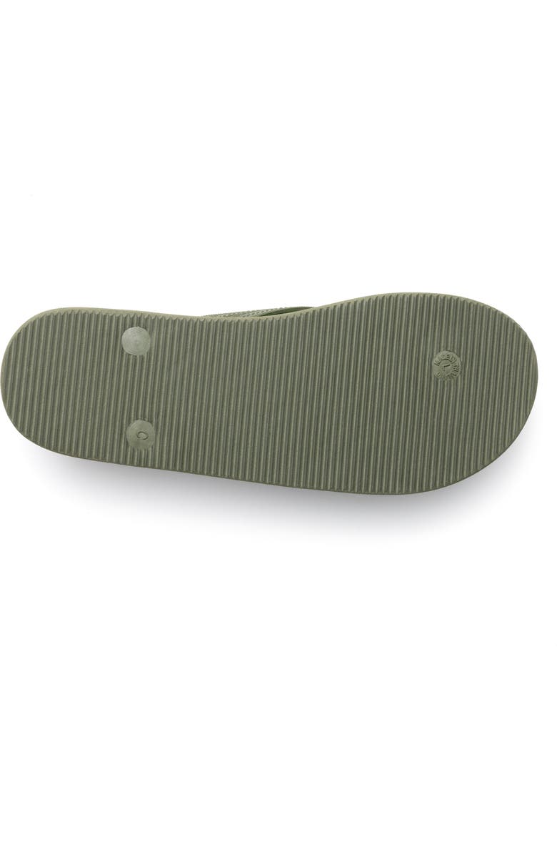 Feelgoodz Womens Classicz Core Natural Rubber Flip-Flop Thong Sandals, Alternate, color, Lichen