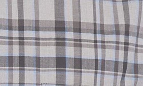 John Varvatos Star Usa Slim Fit Plaid Sport Shirt In Gray