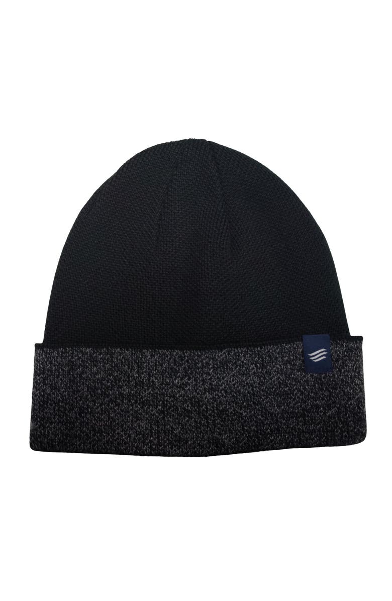 United By Blue The Essential Merino Marled Beanie, Main, color, Black