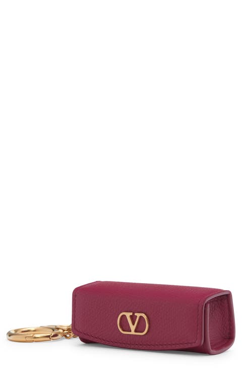 VLOGO Lipstick Leather Keychain
