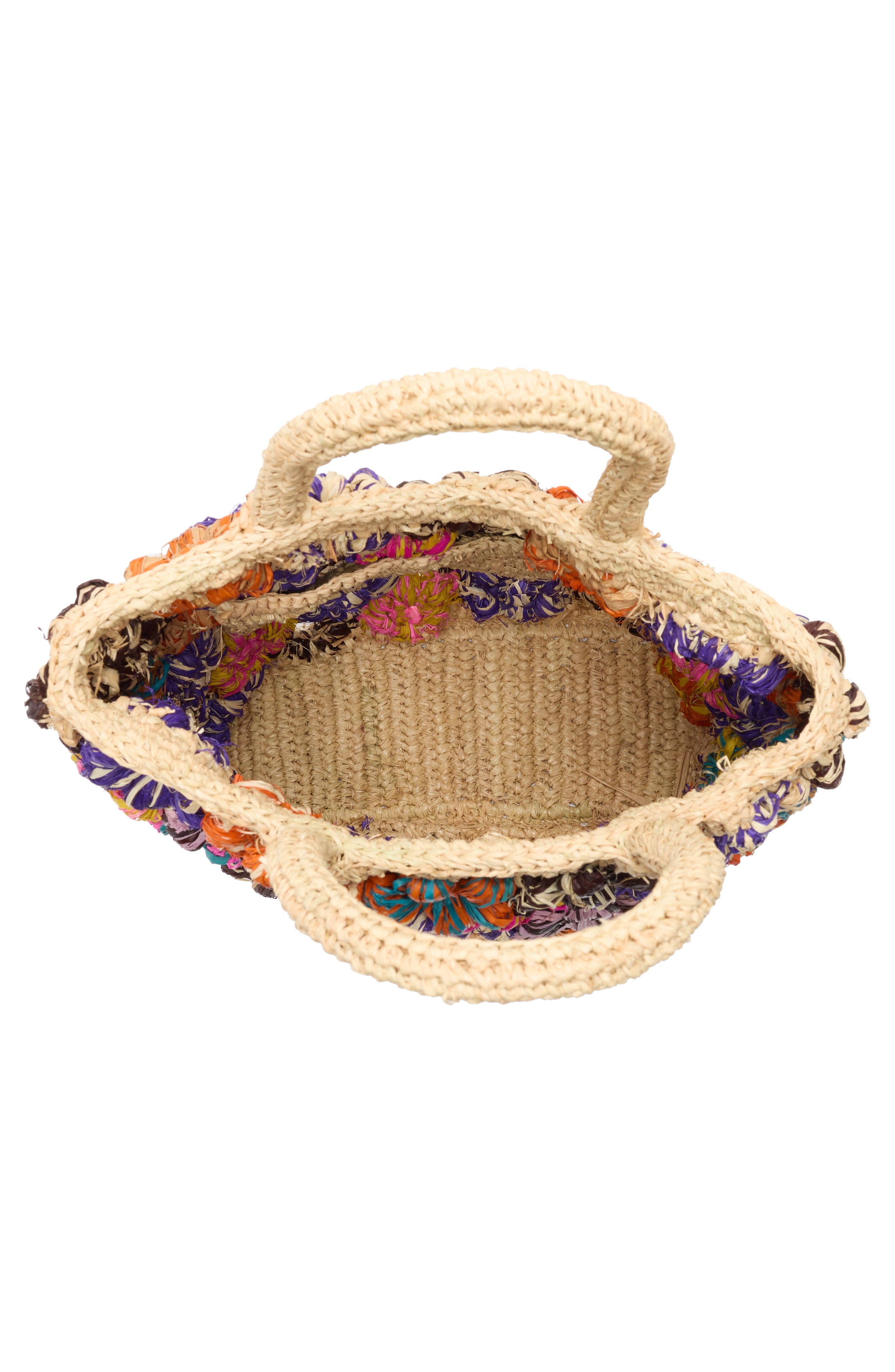 URBAN EXPRESSIONS HANDBAGS Floral Raffia Tote Bag, Alternate, color, Natural Multi