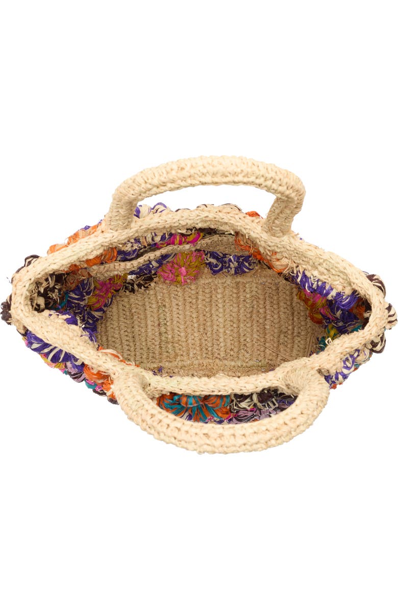 URBAN EXPRESSIONS HANDBAGS Floral Raffia Tote Bag, Alternate, color, Natural Multi