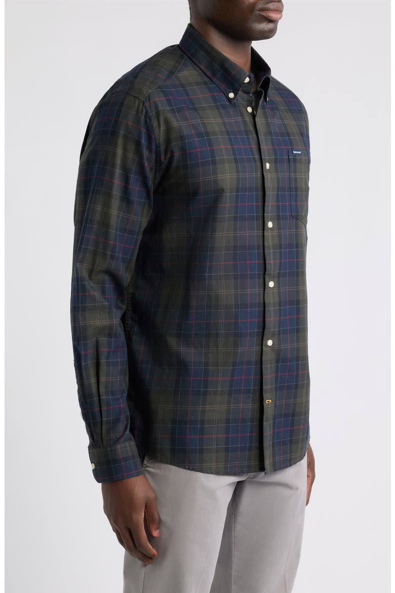 Wetheram Tailored Fit Button-Down Shirt, Alternate, color, SHADOW CLASSIC TARTAN