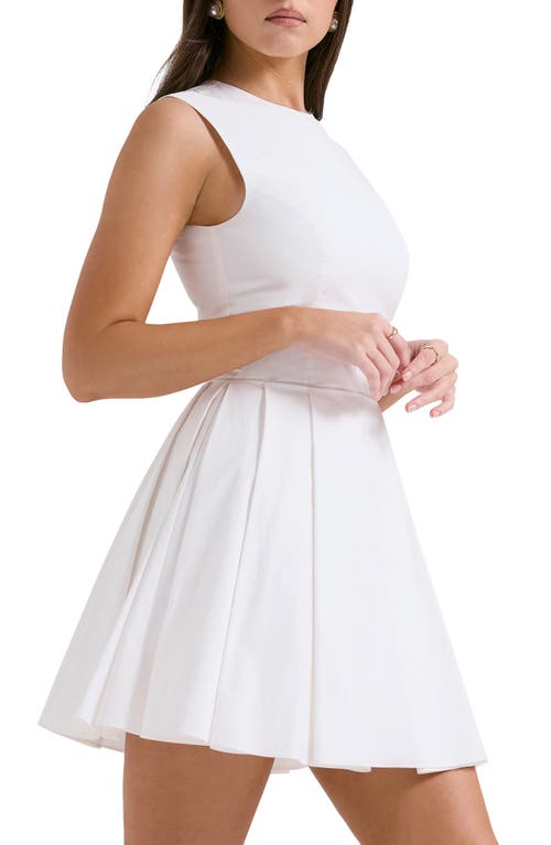 House Of Cb Claretta Sleeveless Minidress In White