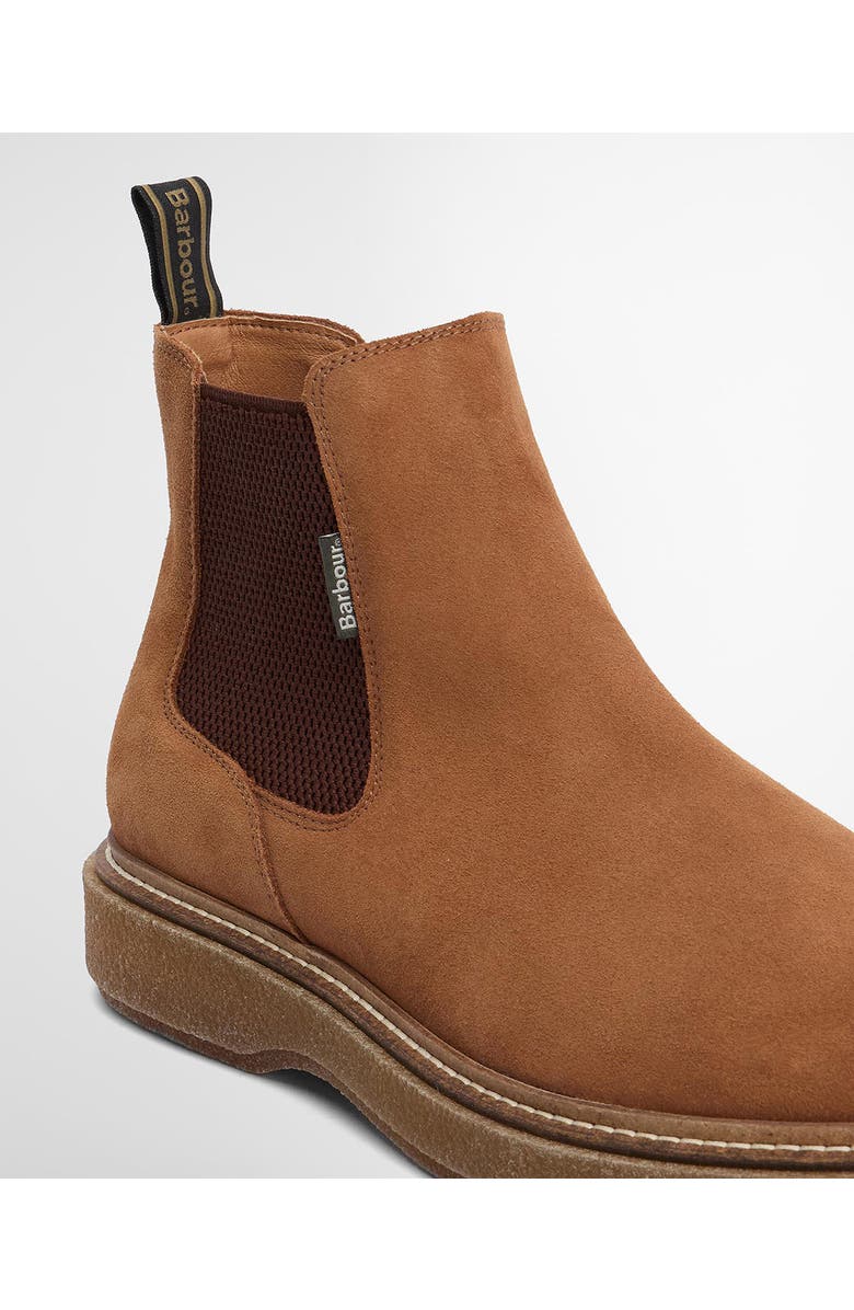 Barbour Tinstone Lugged Chelsea Boot, Alternate, color, Toffee Suede