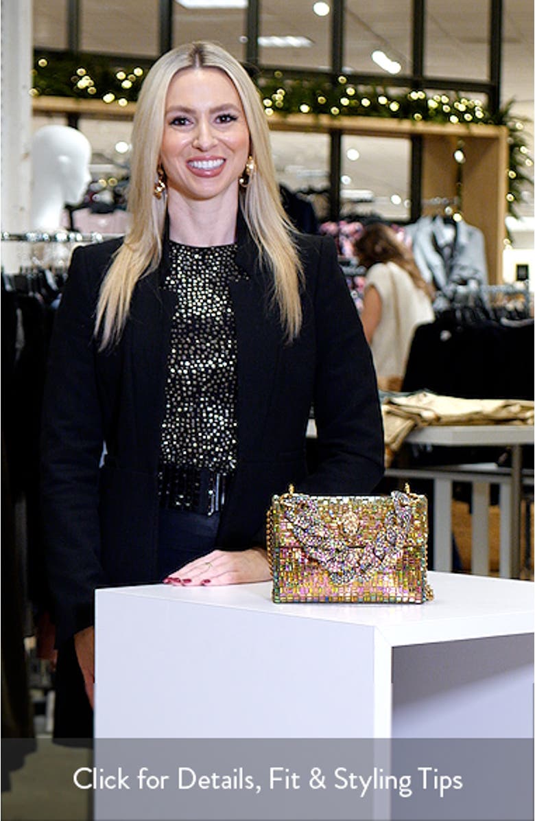 Mini Kensington Bejeweled Crossbody Bag, sales video thumbnail