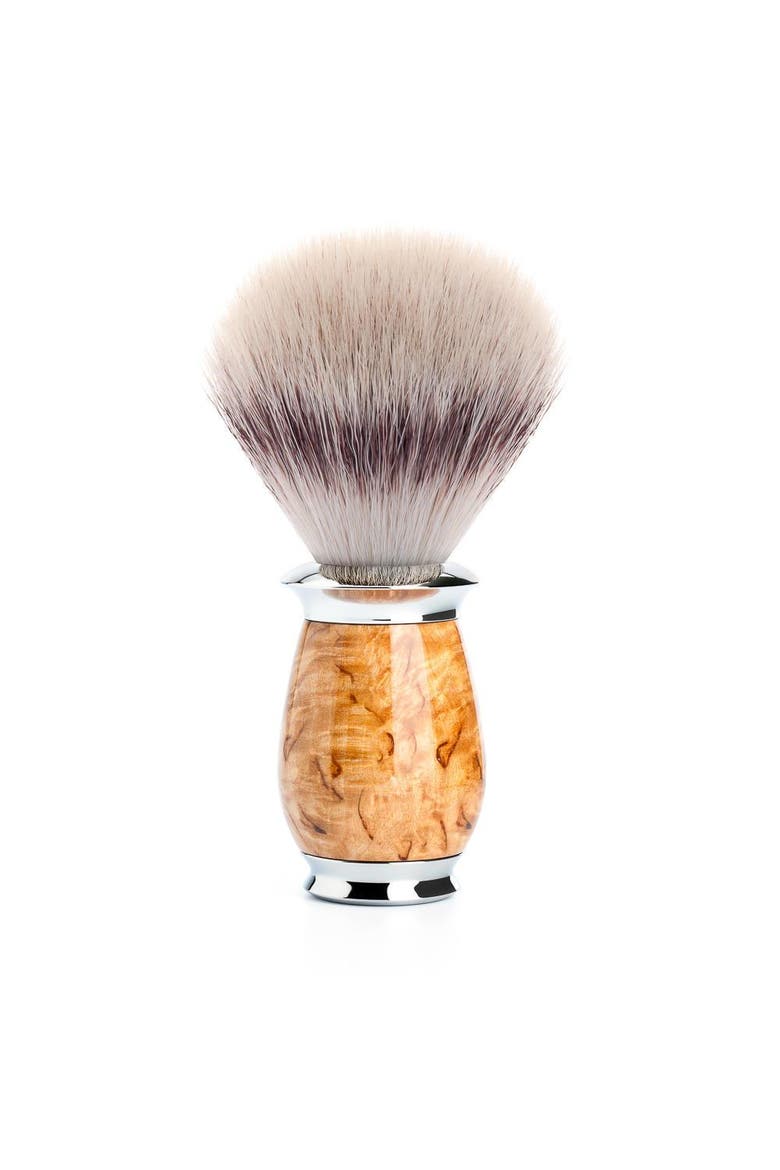 Purist Karelian Masur Birch Silvertip Fiber Shaving Brush, Main, color, Masur Birch