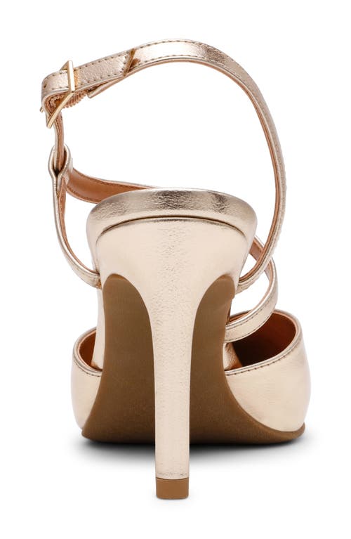 Dolce Vita Dv By  Erina Ankle Strap Pump In Gold