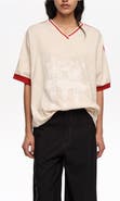BIMBA Y LOLA V-Neckline Dancers Logo T-Shirt