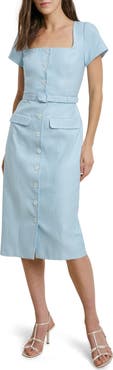 Favorite Daughter The Mademoiselle Belted Midi Dress