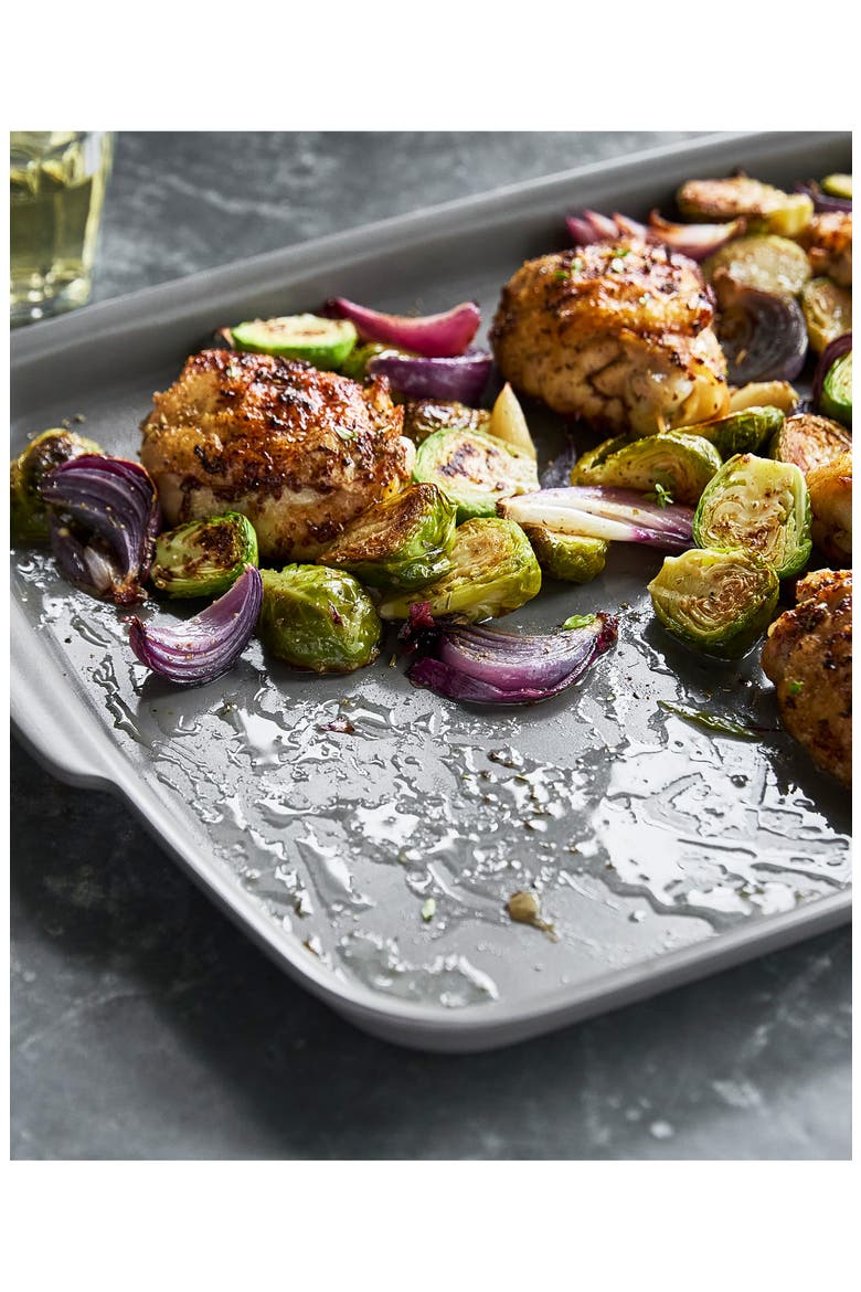 Nonstick Aluminum Baking Sheet, Alternate, color, GREY