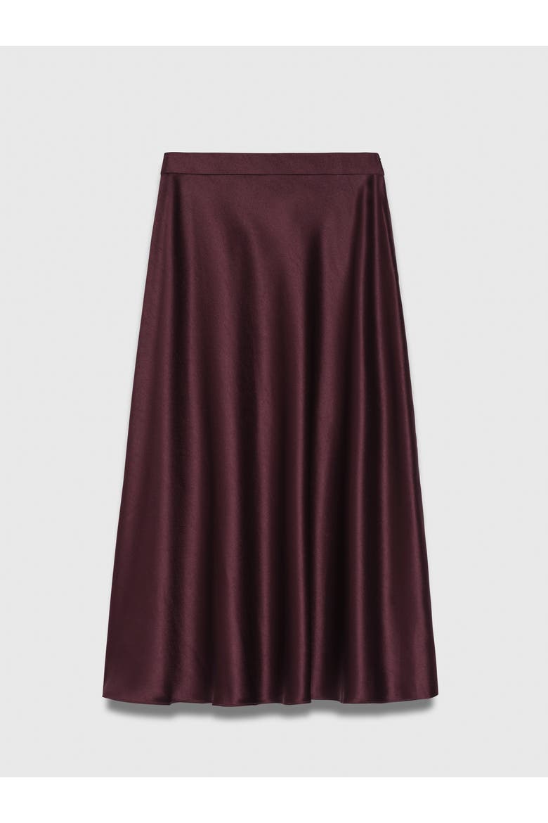 Draped Midi Skirt, Alternate, color, Purple
