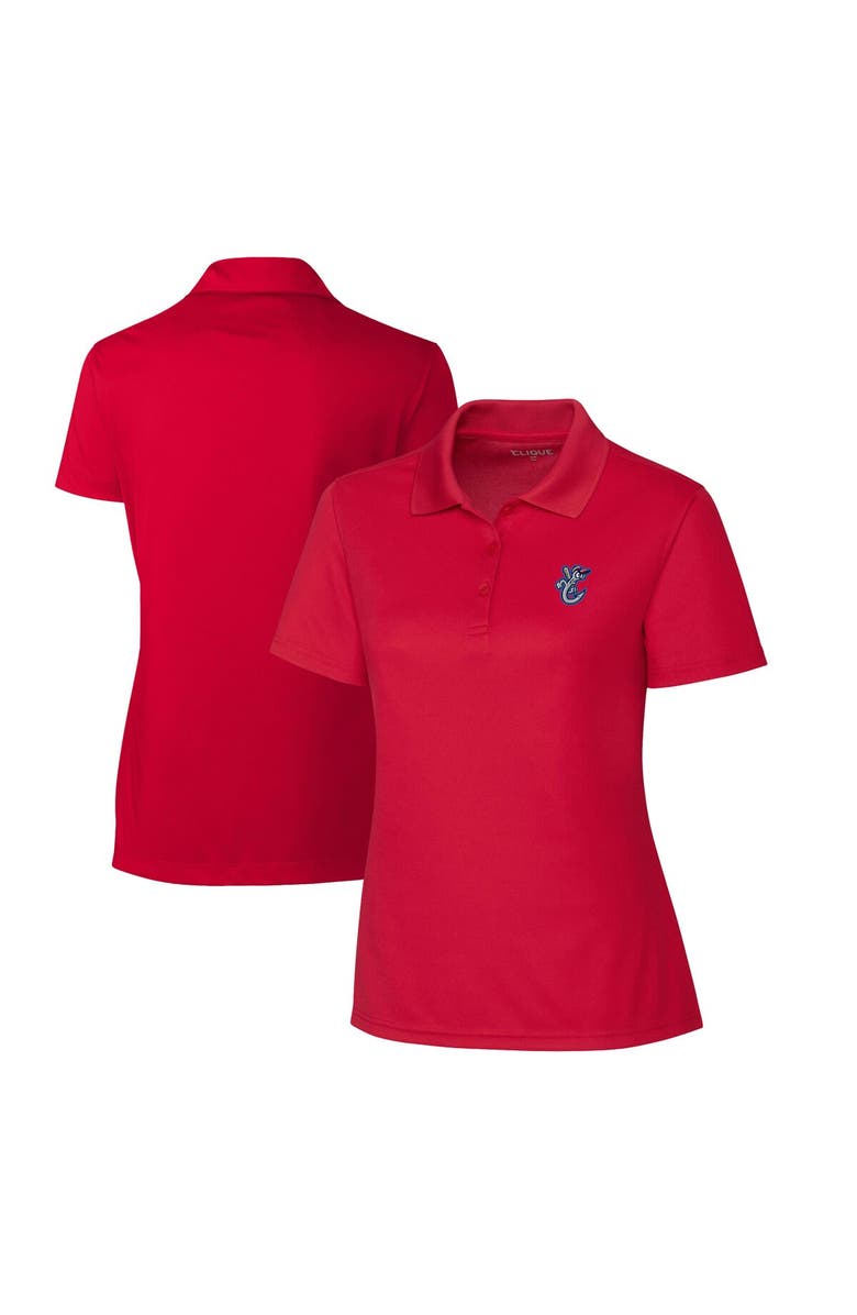 Cutter & Buck Women's Cutter & Buck  Red Corpus Christi Hooks Clique Spin Eco Performance Pique Women's Polo, Alternate, color, 