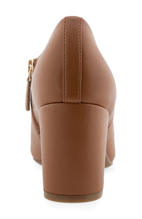 Aerosoles Bree Block Heel Bootie In Brown